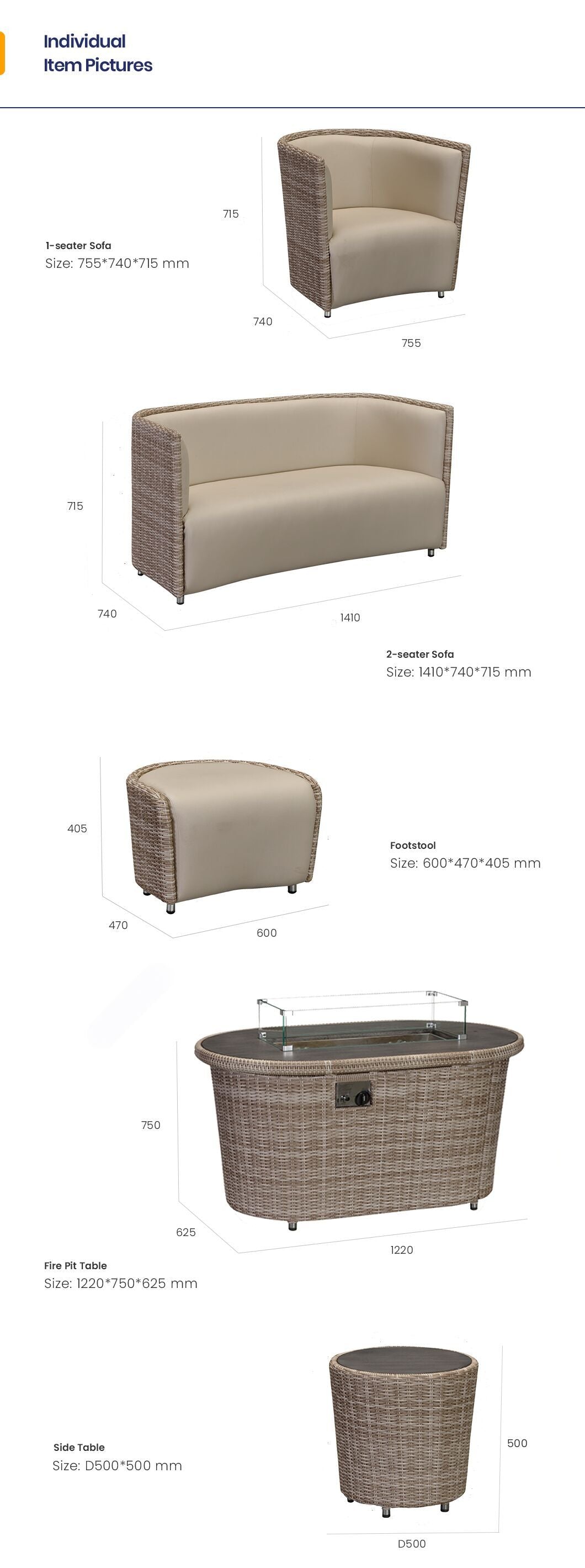 Luso Spas - The Oxford FirePit Set