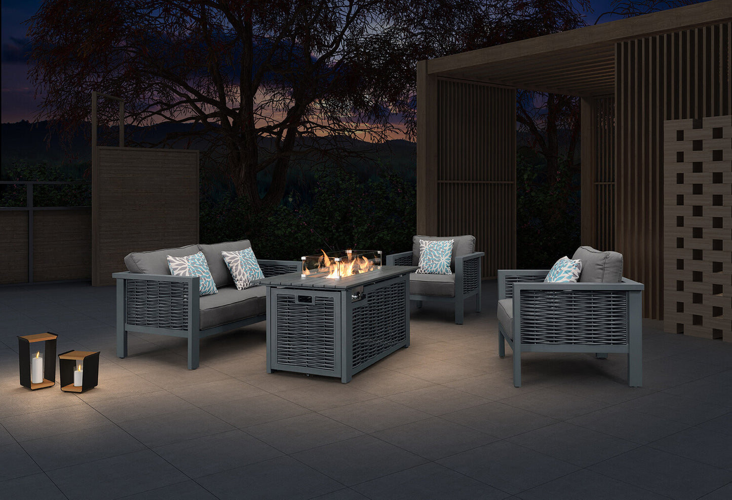 Luso Spas - The Dallas Fire Pit Set